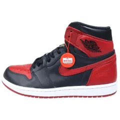 NIKE (ナイキ) 【観賞用 2016年製】 AIR JORDAN 1 RETRO HIGH OG BANNED BRED エアジョーダン1 バーンド ブレッド ハイカットスニーカー ブラック/レッド US8/26cm 555088-001