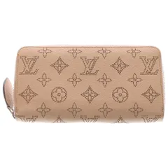 LOUIS VUITTON (ルイヴィトン) マヒナ ジッピーウォレット ロングウォレット 長財布 カードケース ピンク レザー マグノリア M61868 シルバー金具