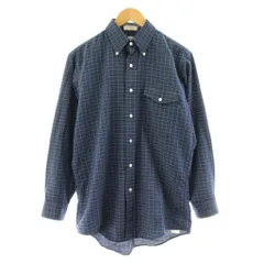 エルエルビーン L.L.BEAN ボタンダウンシャツ カジュアルシャツ チェック柄 長袖 15 1/2-32 紺 ネイビー /KU