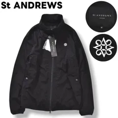 【新品未使用】 【タグ付き】 セントアンドリュース St ANDREWS ストレッチ ナイロン ジャケット ジップアップ ウィンドブレーカー ジャンパー ソーラーセンサー solarsensor L M ブラック ゴルフ スポーツ ウェア メンズ