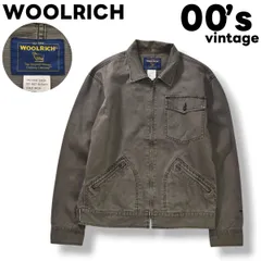 【上質】 00s ヴィンテージ ウールリッチ WOOLRICH スウィングトップ ヘリンボーン ジャケット ジップアップ ブルゾン ジャンパー M オリーブ アメリカン カジュアル ウェア メンズ