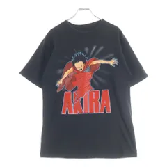 VINTAGE (ヴィンテージ) 80s AKIRA Tee アキラ FASHION VICTIM タグ 正面プリント クルーネック半袖Tシャツカットソー ブラック