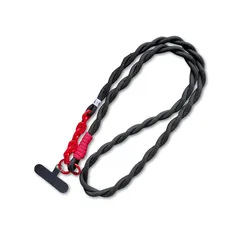 【新品】 [yacanova] スマホ ショルダーストラップ 太め 斜め掛け ネックストラップ 携帯ショルダー レディース メンズ ハンズフリー／落下防止／T字型ホルダー付属 (フ?ラック/レット?)