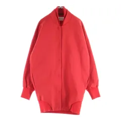 Maison Margiela (メゾンマルジェラ) 14SS ウール混ギャバジン ダブルカラー オーバーサイズベースボールジャケット ロングコート レッド S51AM0157のサムネイル