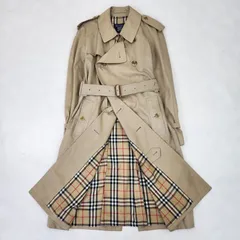 BURBERRY　トレンチコート　バーバリーズ イングランド製 英国製 ヴィンテージ 綿 ロング丈 M L相当
