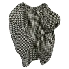 未使用級✨コムデギャルソン JUNYA期 プリーツ チェック 吊りラップスカート BLACK COMME des GARCONS(ブラックコムデギャルソン) 23AWタータン