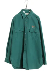 【お得なクーポン配布中!】 90s USA製 エルエルビーン シャモア クロス 長袖 シャツ メンズ XL オールド ネルシャツ ヘビーウェイト コットン フランネル 大きいサイズ