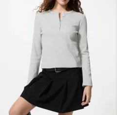 ユニクロ U リブヘンリーネック S