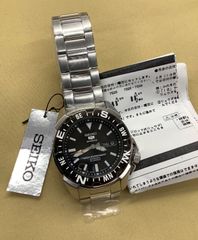 SEIKO セイコー 5 Sports 機械式 自動巻 黒金 SNZH60K1 - メルカリ