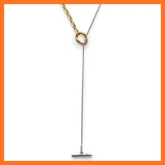 【新品】 [ジュエル ボックス] JewelVOX ネックレス レディース ロング Y字 2way 2連 サージカルステンレス 金属アレルギー対応 大人 (ミックス) 1