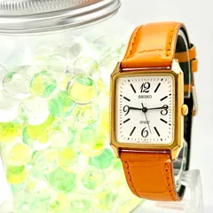 【新品電池】SEIKO セイコー SPIRIT スピリット ボーイズ レクタンギュラー ゴールド 7N01-5180 7D0488