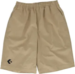 コンバース CONVERSE バスケット チノハーフパンツ メンズ 半ズボン ハーフパンツ ショートパンツ シワ防止加工 移動着 バスケ バスケットボール 部活 男性  CB212811 3200 ベージュ