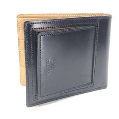 ク*ム様 コードバン 二つ折り財布 ブルー carcru - メルカリ