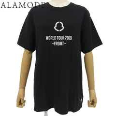 MONCLER(モンクレール) MONCLER×FRAGMENT WORLD TOUR 2019 Tシャツ 2018年 藤原ヒロシ フラグメント コラボ M コットン ブラック黒 E109U8000150 8391Q 40802165252【アラモード】