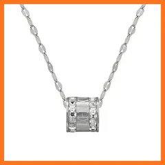 【新品】 [Galant] CZダイヤ ローマ数字リング ネックレス サージカルステンレス つけっぱなし 錆びない レディース メンズ シンプル 金属アレルギー対応 18kgp 18金メッキ ピンクゴールド ゴールド シルバー ナンバー (シルバー ペタル 1