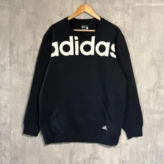 【希少サイズXO】アディダス ビッグロゴ スウェット 黒 2XL トレーナー adidas SPORT ESSENTIALS AB6254 裏起毛 ゆるだぼ オーバーサイズ メンズ ブラック ストリート スポーツ MIX  完売品 大きいサイズ