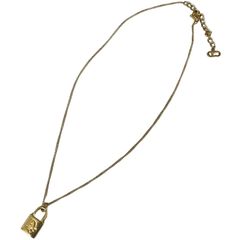 本物 良品 □ クロエ □ パディントン ネックレス ゴールド カラー 