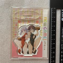 료풍 아오바 & 시노다 시작 아크릴 스탠드 플레이트 [코믹스 NEW GAME! 6 권 애니메이트 한정 세트] 동봉 특전 129