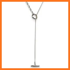 【新品】 [ジュエル ボックス] JewelVOX ネックレス レディース ロング Y字 2way 2連 サージカルステンレス 金属アレルギー対応 大人 (シルバー) 1