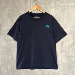 【美品】ノースフェイス バンダナ Tシャツ XL 紺 ペイズリー スクエアロゴ NT32108 THE NORTH FACE バックプリント 速乾 ゆるだぼ オーバーサイズ メンズ ネイビー 半袖 人気 キャンプ アウトドア スポーツ ストリート 春夏