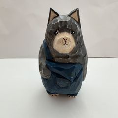 岡山富男 招き猫 猫の置物 小さい - メルカリ