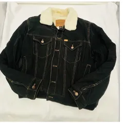 【❗️✨Sサイズ✨❗️】RALPH LAUREN POLO JEANS CO. コーデュロイジャケット ボア襟 ブラック アメカジ 古着