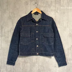 【初期】A.P.C. デニムジャケット M 日本製 赤耳 2ndタイプ 濃紺 アーペーセー 旧タグ イーストバイウエスト セルビッチ ジージャン Gジャン ヴィンテージ アーカイブ エディスリマン リジッド デニム インディゴ 廃盤 レア 90s