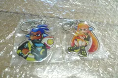 Splatoon スプラトゥーン アクリルキーホルダー  ガール ボーイ 2個セット 同人グッズ オリジナルグッズ 未使用品 管理GM0304②