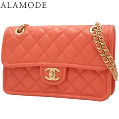 CHANEL(シャネル) マトラッセ ココマーク チェーンショルダーバッグ ショルダーバッグ 肩掛け 斜め掛け シングルフラップ キャビアスキン コーラルピンク マットゴールド金具 レディース 40802173302【中古】【アラモード】