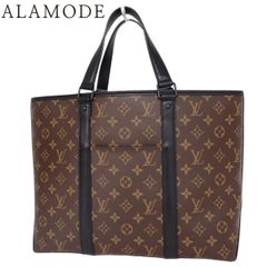 LOUIS VUITTON(ルイ・ヴィトン) モノグラム・マカサー ウィークエンド・トートPM トートバッグ カバン かばん 鞄 モノグラムマカサー ブラウン茶 ブラック黒 ブラック金具 M45734 メンズ 40802173223【中古】【アラモード】