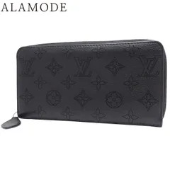 LOUIS VUITTON(ルイ・ヴィトン) モノグラム・マヒナ ジッピー・ウォレット ロングウォレット ラウンドジップ 長財布 小物 ラウンドファスナー ブラック黒 シルバー金具 M61867 ユニセックス 40802173397【中古】【アラモード】
