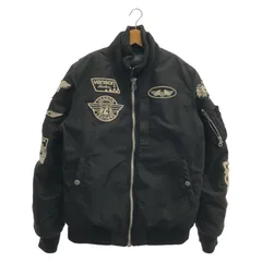【中古】VANSON フライトジャケット ブラック サイズM バンソン[24]のサムネイル
