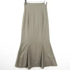 ビーミングバイビームス B:MING LIFE STORE by BEAMS マーメイド スカート ロング丈 ストレッチ レーヨン S カーキ kz12168