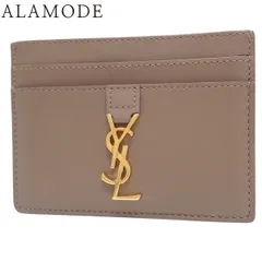 SAINT LAURENT PARIS(サンローランパリ) カサンドラ カードケース カードケース/パスケース YSLロゴ 名刺入れ 定期入れ 小物 レザー ベージュ ゴールド金具 423480 レディース 40802170822【中古】【アラモード】