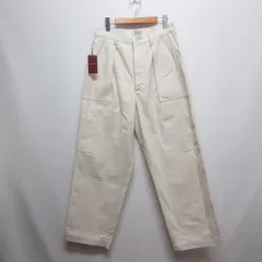アーバンリサーチ URBAN RESEARCH × SHIOTA バックサテン UTILITY TROUSERS ユーティリティー トラウザー パンツ M ナチュラル UR26-14B007 ボタンフライ 日本製 タグ付きのサムネイル