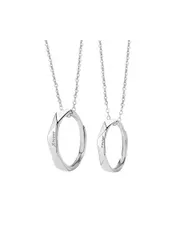 【特価商品】クリスマスプレゼント誕生日 サイズ調整可能指輪ネックレス ペンダント 記念日プレゼント リング リング シンプルおしゃれ ネックレス カップル 人気 シルバー925製純銀製 レディースネックレス メンズネックレス 限定ブランド [LinnWell]