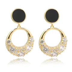 【特価商品】ジルコニア揺れるリングs925銀の針キラキラ ファッションシンプル デザインピアス レディース 人気 金属アレルギー対応 リング ピアス 18金earrings women イヤリング