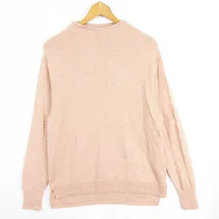 無印良品 良品計画 ハイネック ニット セーター 長袖 ウール 毛 XL ピンク 大きいサイズ kz13107