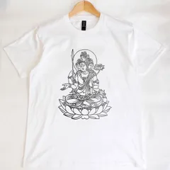 曼荼羅の中の梵天 半袖 Tシャツ ホワイト 男女兼用【 ARTEMISIA 】GILDAN(ギルダン) 5.3オンス Brahmā S/S TEE 61 厄除け