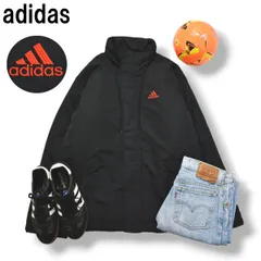 アディダス adidas ウィンド ジャケット パーカー ジャンパー ラグランスリーブ パフォーマンス ロゴ 中綿 キルティング L ブラック スポーツ ウェア タウンユース レジャー メンズ