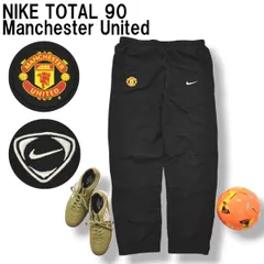 ナイキ NIKE TOTAL 90 マンチェスター ユナイテッド Manchester United ウィンド パンツ スウッシュ ロゴ 裏地 メッシュ S ブラック サッカー ストリート メンズ
