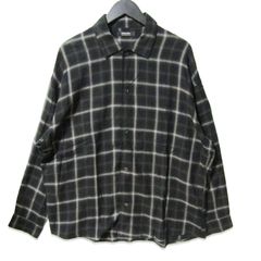 ROTTWEILER ロットワイラー 長袖オープンカラーシャツ RW23A0210 R9 CHECK SHIRT チェック ブラック 黒 M 27112805