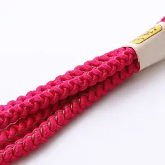 新古品 帯締め 丸組紐 金銀糸 礼装用 正絹 ピンク系 Nランク 1236-000605