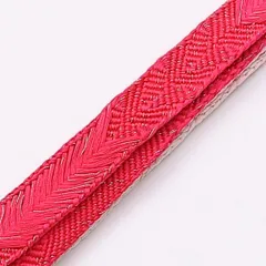 帯締め 平組紐 大和組 礼装用 正絹 ピンク系 Sランク 1236-000932