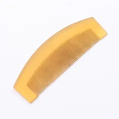 アンティーク 櫛 髪飾り Bランク アクリル樹脂 白甲風 黄系 1237-00169