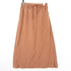 チャオパニック ティピー CIAOPANIC TYPY ロング フレア スカート スリット レーヨン ONE ブラウン kz12314