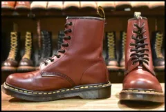 【UK6? 良品】Dr.Martens ドクターマーチン 1460 8ホール ブーツ オックスブラッド チェリーレッド ブーツ HOPESMORE【GB439Z】