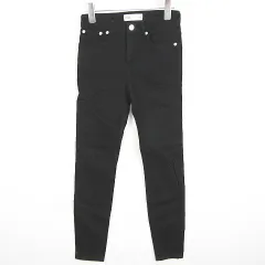 ザラ ZARA THE SKINNY スキニー パンツ ストレッチ コットン 34 ブラック 小さいサイズ 7223/042 kz12620