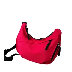 [レリカ] 軽量 シンプル 斜め掛け ショルダー 手提げ バッグ 大容量 a4 肩掛け 通勤 通学 無地 大きめ レディース ユニセックス ボディ 小さい カバン 便利 防水 小さめ お洒落 軽い 収納 トートバッグ 韓国 可愛い ビジネス 撥水  [レッド]