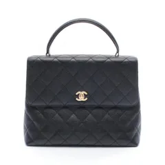 シャネル CHANEL ハンドバッグ マトラッセ ブラック レザー マトラッセ ハンドバッグ レディース Used A